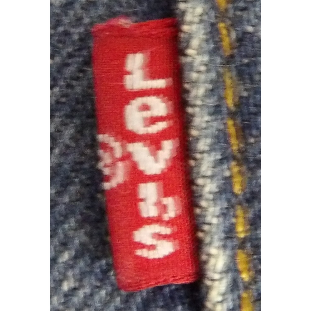 Levis 569 Denim Shorts Men 42 Blue Loose Straight Baggy Jorts Red Tab Summer - Picture 5 of 16